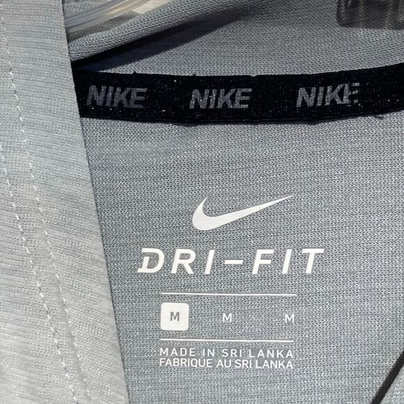 Nike Dri-Fit Men's Gray FGCU Florida Gulf Coast Light Hooded Shirt Size Medium - Picture 5 of 9